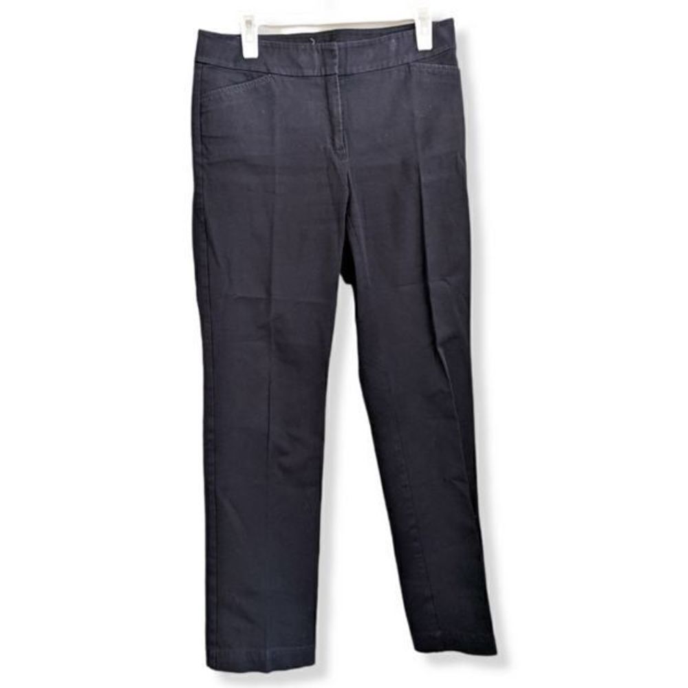 Eileen Fisher Black Ponte Ankle Pants XS Stretch Minimalist